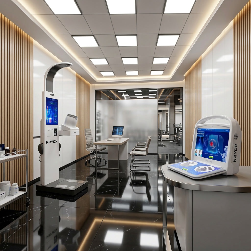Centre de diagnostic KRYOX — équipement d'analyse corporelle de précision clinique